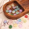 Colorful translucent clover beads in macaron shades for DIY jewelry making and crafts - 10x10mm (20 Pcs/Pack) / Random Mixed Colors