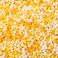 Mix van gele, oranje en witte glazen kralen voor DIY sieraden en handwerkprojecten - Gele Serie
