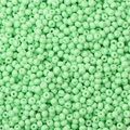 Pastel mintgroene rocaille kralen met gladde porseleinen afwerking voor DIY sieraden - Kardemomgroen