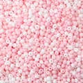 Roze en witte glazen kralenmix voor het maken van handgemaakte sieraden en kettingen - Lichtroze Serie
