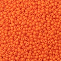 Matte oranje glazen rocailles voor het maken van DIY-kettingen en armbanden - Oranjerood