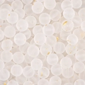 Translucente witte gematteerde glazen kralen met goudvlokken voor DIY sieraden maken - 8mm (50 stks/Verpakking) / Wit