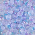 Matglazen kralen met blauw-paars verloop en goudfolie voor het maken van DIY sieraden - 8mm (50 stks/Verpakking) / Violet Blauw