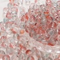 Transparent glass beads with red and blue floral inclusions for DIY jewelry making - 8mm Diameter (50 Pieces/Pack) / 7# (Red & Blue Inclusions)