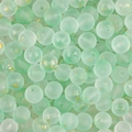 Matte lichtgroene glazen kralen met goudfolie snippers voor DIY sieraden maken - 8mm (50 stks/Verpakking) / Jellygroen