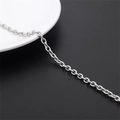 Langlebige 304 Edelstahl O-Link Kette in Silber für DIY Schmuckherstellung - Runde Ankerkette (Breite ~4.4mm, 1m/Pack)