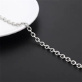Polierte silberne Edelstahlkette O-Kette für DIY-Schmuck und Schlüsselanhänger - Winklige Gliederkette (Breite ~5.7mm, 1m/Pack)