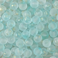 Matte ijsblauwe glazen kralen met goudfolie-accenten voor het maken van DIY-sieraden - 8mm (50 stks/Verpakking) / Gradiënt Meerblauw