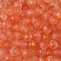 Oranje-roze gematteerde glazen kralen met goudfolie voor DIY sieraden en armbanden - 8mm (50 stks/Verpakking) / Gradiënt oranje rood