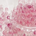 Perle di vetro rosa traslucido da 8mm per la creazione di gioielli fai da te e bracciali - 14# (Rosa Cristallino)