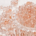 Perline di vetro sfumate pesca e arancio su seta bianca per creazione di gioielli - 25# (Sfumatura Pesca e Arancio)