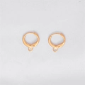 Paire de dormeuses en or rose pour la fabrication de bijoux DIY et apprêts artisanaux - 11mm (Diamètre du trou 2mm) 10 Pcs/Paquet / Or KC