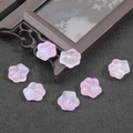 Perle in vetro smerigliato a zampa d'orso rosa e viola per creazione di gioielli - Blue Purple Silver Glitter Cat Paw