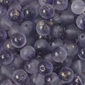 Gematteerde paarse glazen kralen met goudfolie voor DIY sieraden maken en armbanden - 10mm (30 stuks/pak) / Verloop Marineblauw