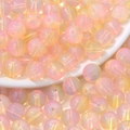 Roze en gele gradiënt gelei glazen kralen voor doe-het-zelf sieraden maken en materiaal - 10mm (30 Stuks/Verpakking) / Oranjeroze