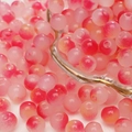 Roze en donkerrode glazen kralen met kleurverloop voor DIY armbanden en sieraden - 8mm (50 stuks) / Rozeroof gradiënt (nr. 6)