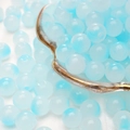 DIY sieraden kralen in blauw en wit marmerpatroon voor zomerse armbanden - 8mm (50 stuks) / Hemelsblauw-wit marmer (nr. 12)