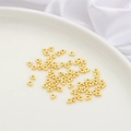14K gold plated triangular spacer beads with mirror finish for DIY jewelry crafting - Middle Hole Triangle 3.5x1.5mm (Aperture 1.3mm) 10 Pieces/Pack / 14K Gold Plated
