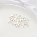 Gepolijste zilveren kubus kralen voor DIY sieraden en minimalistische armbanden - Vierkant Afgeronde Hoeken / Set van 10 Stuks (3x3mm) / Dik Verzilverd
