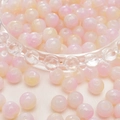 Gekleurde glazen kralen voor DIY met verloop van roze, geel en wit voor het maken van sieraden - 8mm (30 Stuks/Verpakking) / Roze Geel Mix