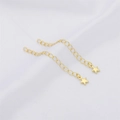 Cadena de extensión ajustable bañada en oro de 14K con colgante de estrella - Estilo Estrella Bañado en Oro de 14K