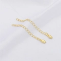 Cadenas de extensión ajustables bañadas en oro de 14K con colgante de tulipán - Estilo Tulipán Bañado en Oro de 14K