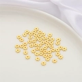 14K gold plated plum blossom flower spacer beads for DIY jewelry making and bracelet crafts - Sunflower / 10 Pieces Pack / 14K Gold Plated