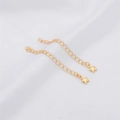 Cadena de extensión chapada en oro de 18K con colgantes de estrellas 3D ajustables - Estilo Estrella Bañado en Oro de 18K