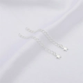 Cadena de extensión plateada con colgante de estrella para creación de joyas DIY - Estilo Estrella Plateado