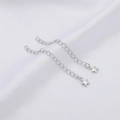 Pendientes de estrella de plata con cadenas largas y colgantes de estrella pulidos - Estilo Estrella Platinado