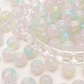 Pastelkleurige iriserende glazen ronde kralen voor DIY sieraden maken materiaal - 10mm (Set van 20) / Blauw Roze Groen Mix