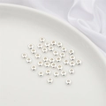 Flat round 925 sterling silver spacer beads for DIY jewelry making in polished silver finish - 10 Pieces (5x1.8mm) / Silver - Flat Bead