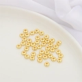 Flat 14K gold-plated spacer beads and metal discs for DIY handmade jewelry crafts - 10 Pieces (5x1.8mm) / Gold - Flat Bead