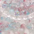 DIY glazen kralen met roze-blauw aquareleffect voor handgemaakte sieraden maken - Sterrenhemel Magie Inkjet Stijl (17#) / 20 Stuks/Verpakking (10mm) / Roze Blauw Iriserend