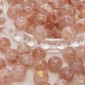 Roze en bruine glazen kralen met goudfolie voor DIY-sieraden maken en knutselwerk - Roze-Bruin Vlek Goudfolie Stijl (19#) / 20 Stuks/Verpakking (10mm) / Roze Bruin