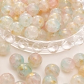 Roze en blauwe glazen kralen met goudfolie voor het maken van handgemaakte sieraden - Magisch Vlek Goudfolie Stijl (22#) / 20 Stuks/Verpakking (10mm) / Magisch Roze Blauw Wit