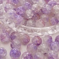 Paarse craquelé glazen kralen voor DIY sieraden maken en handwerkbenodigdheden - Paarse Exploderende Textuur Stijl (25#) / 20 Stuks/Verpakking (10mm) / Paars