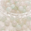 Glazen kralen met goudfolie in pastelroze en groen voor het maken van DIY-sieraden - Macaron Goudfolie Wolk Stijl (26#) / 20 Stuks/Verpakking (10mm) / Lichtgroen Roze Wit