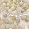 Gepolijste glazen kralen met goud-grijze marmertextuur voor DIY sieraden maken - Wolk Goudfolie Crackle Stijl (29#) / 20 Stuks/Verpakking (10mm) / Grijswit