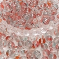 Fantoomkwarts losse kralen met rode en oranje minerale insluitsels voor DIY-sieraden maken - 8mm (50 stuks) / Fantoomkristal Stijl (07#)