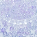 Transparante lavendelkleurige glazen kralen met middengat voor DIY-sieraden maken - 8mm (50 stuks) / Lavendelpaars (10#)