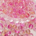 Roze en gele gradiënt glazen kralen voor doe-het-zelf sieraden maken en hobbyprojecten - 8mm (50 stuks) / Roze Geel Gradiënt (12#)