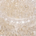 Transparante ronde glazen kralen met gouden glitters voor het maken van DIY sieraden - 8mm (50 stuks) / Transparante Goud Glitter (13#)