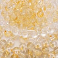 Amber en transparante glazen ronde kralen met gouden zandtexturen voor DIY-sieraden maken - 8mm (50 stuks) / Amber Transparant (15#)