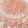 Transparante oranje-roze glazen kralen voor DIY-sieraden gestapeld in een schaal - 8mm (50 stuks) / Oranje Roze (25#)