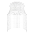 Elegante copricapo con frange di perle bianche per uno stile vintage regale e boho - Bianco
