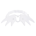 Chaîne de jambe gothique en cuir blanc avec ailes et cœur réglable élastique - Style Cœur Ailes de Chauve-souris (C0445)