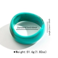 Detailed dimensions of green marble resin bangle showing 6.7cm diameter and 2.8cm width - B3448