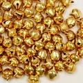 Polished golden duckbill bells for DIY jewelry making and Christmas dance crafts - 100 Pieces/Pack (6x10mm) / Gold