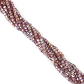 Dunkelviolette quadratische Kristallperlen mit AB-Beschichtung für DIY-Schmuck - 8mm (ca. 20 Stück/Packung) / Mittelviolett Ab-farbe